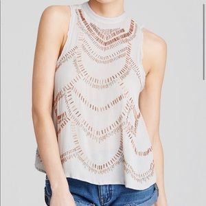 Free People Beaded Open-Back Top